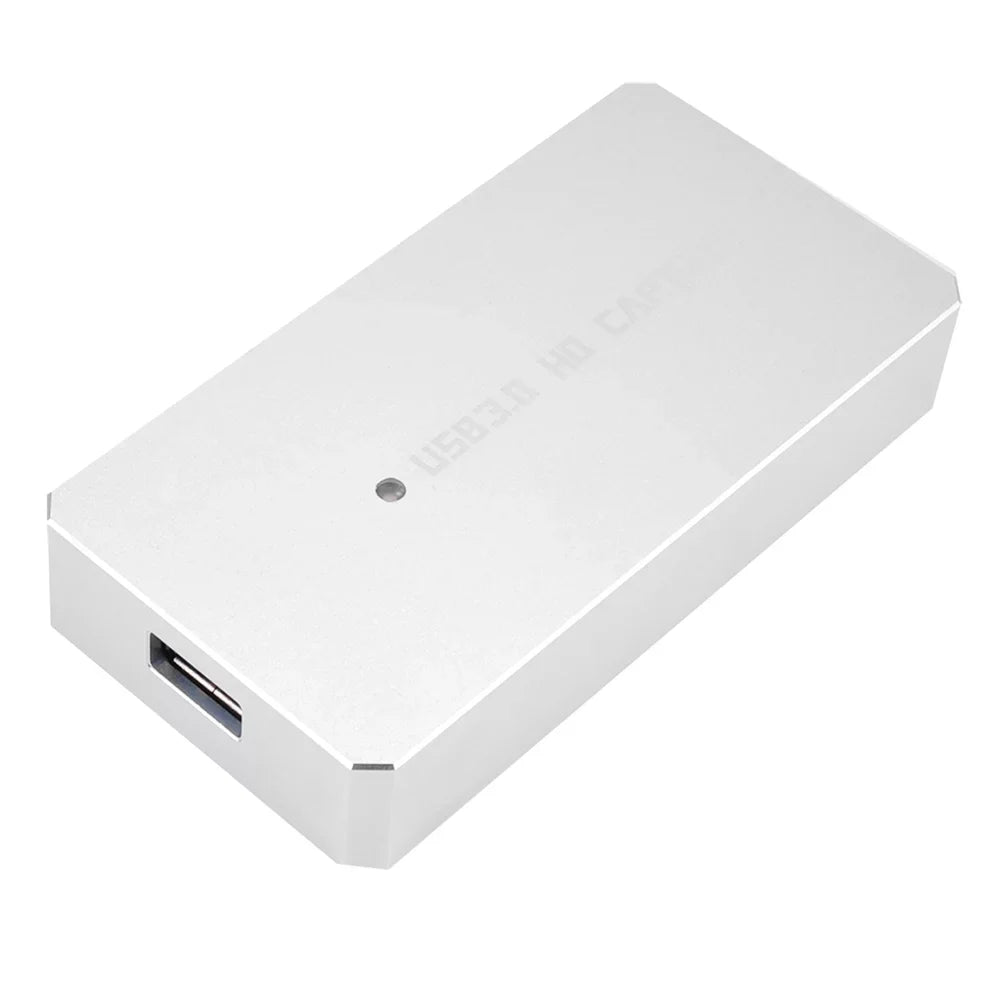 ezcap287P USB 3.0 Capture Card Video Game Recorder 1080P Live Streaming Converter Plug and Play for XBOX One PS3  WII U Silver