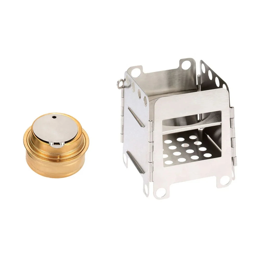 Lixada Camping Stove, Portable Stainless Steel Wood Stove for Backpacking and Picnics