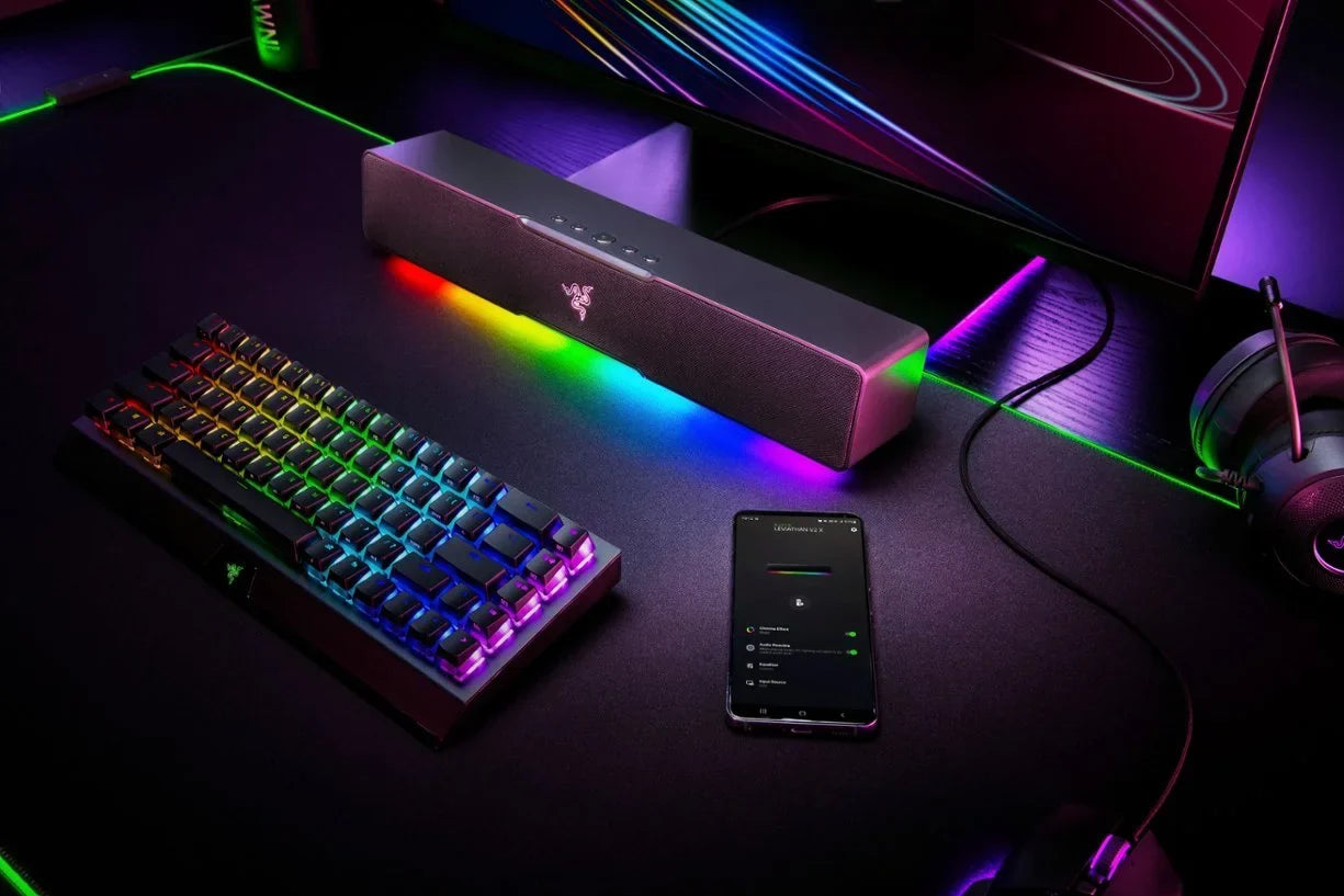 Leviathan V2 X Bluetooth Gaming Speaker with RGB Lighting (1-Piece) - Black