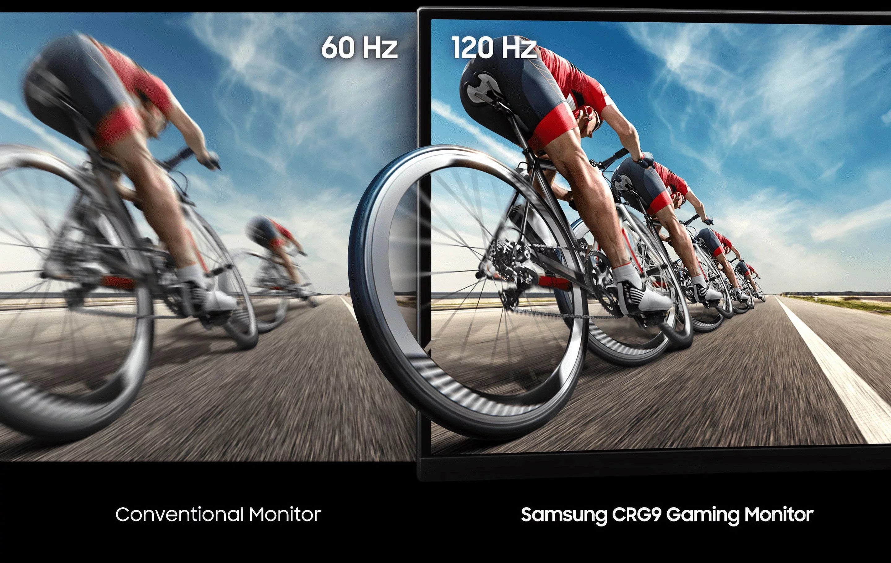 SAMSUNG 49" Class CRG9 Dual QHD (5,120 x 1,440) Curved QLED Gaming Monitor LC49RG90SSNXZA
