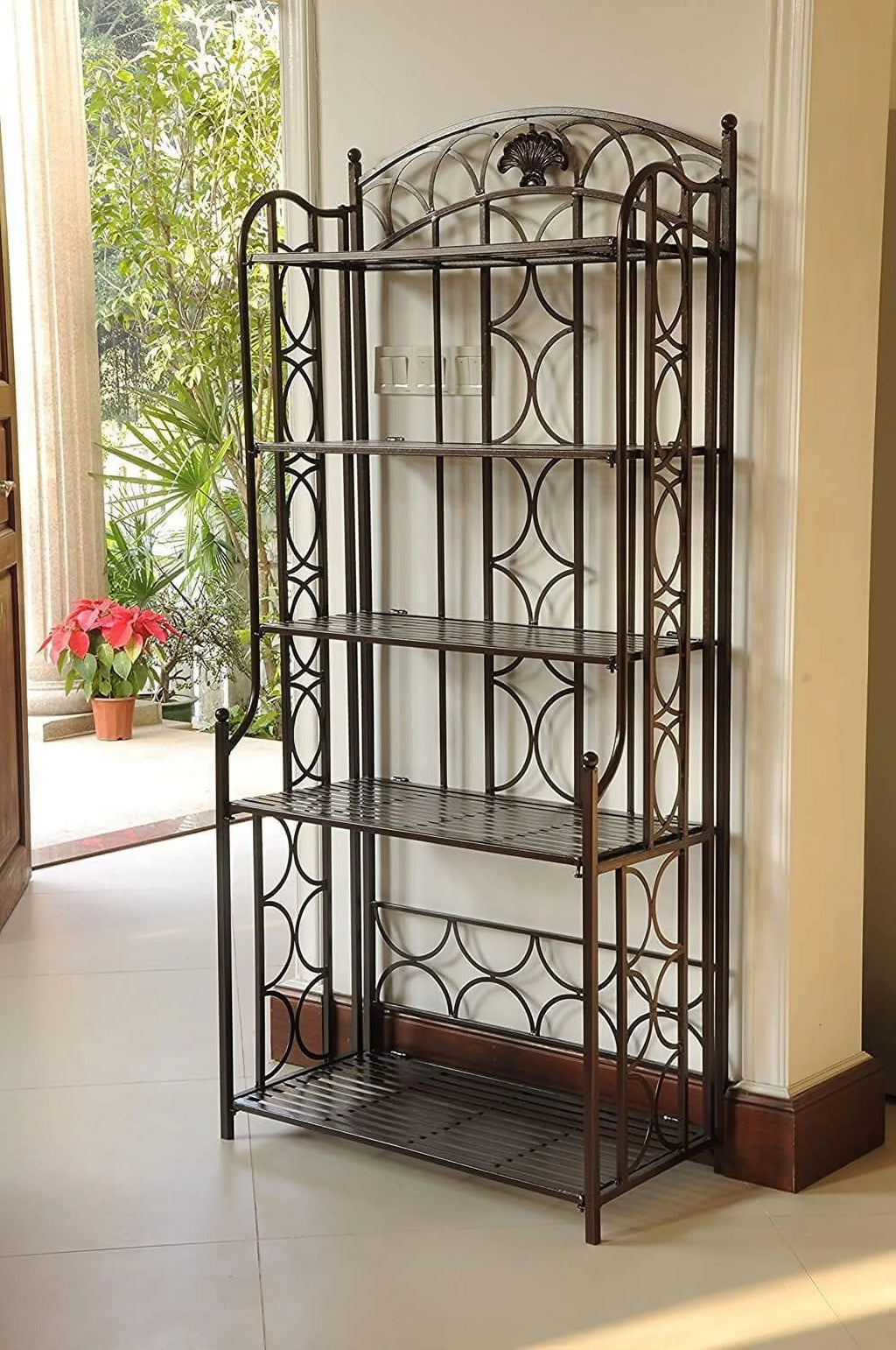 Iron Indoor/Outdoor Bakers Rack Space-Efficient For Cooling Baked Goods, Kitchen, Pantry Or Dining Area Allows For Good VentiLatitudeion, 70" D X 32" W X 4"