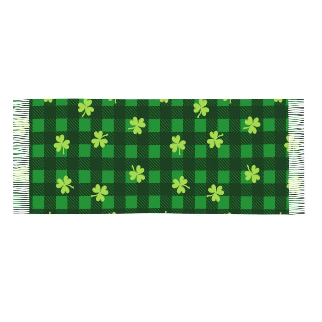 Bingfone Soft Cashmere Feel Scarf For Women Elegant Art Print Winter Warm Scarves Large Shawl Wrap Gifts- Happy St. Patrick's Day5