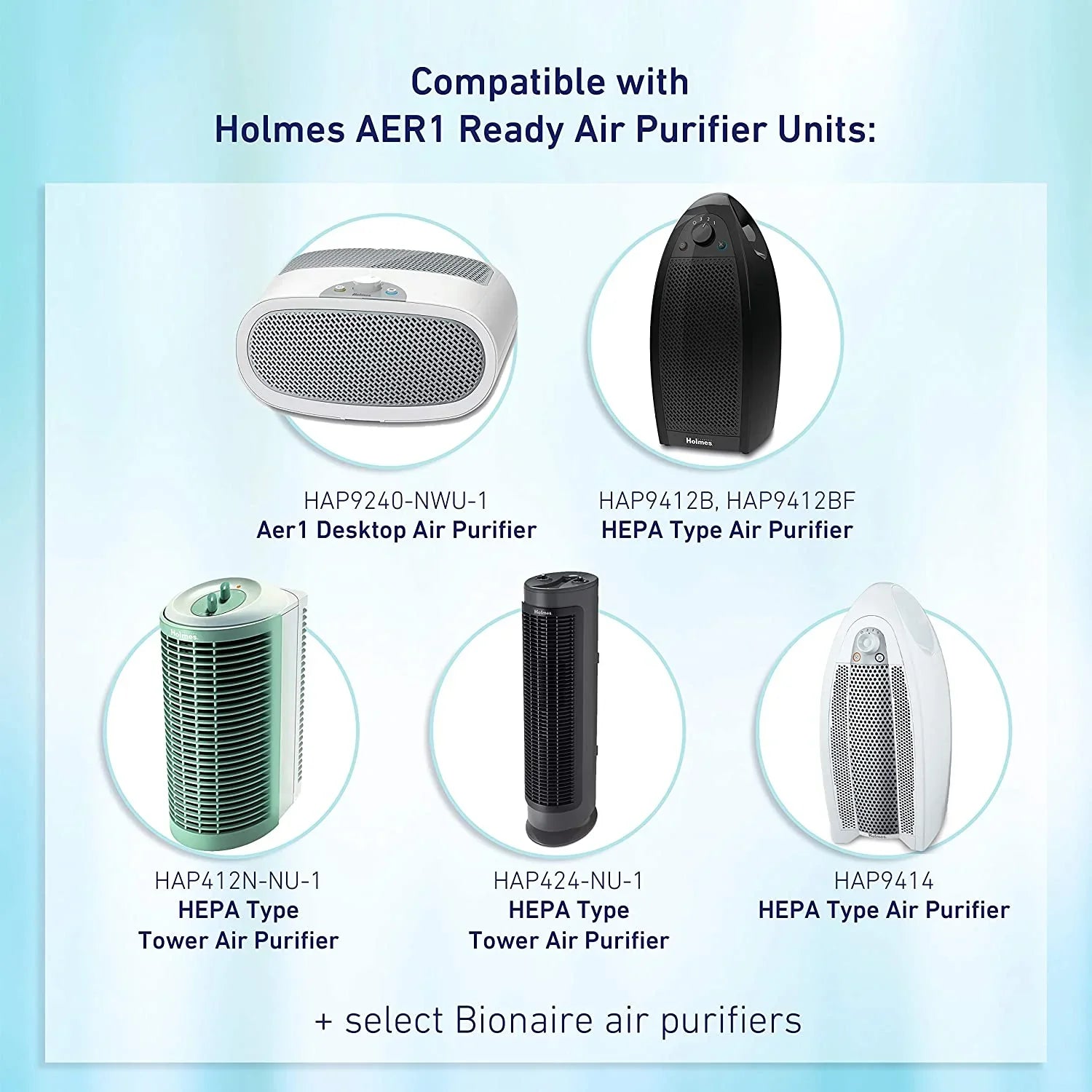 Bionaire® aer1 Allergen-Remover True HEPA Air Filter, 2-Pack