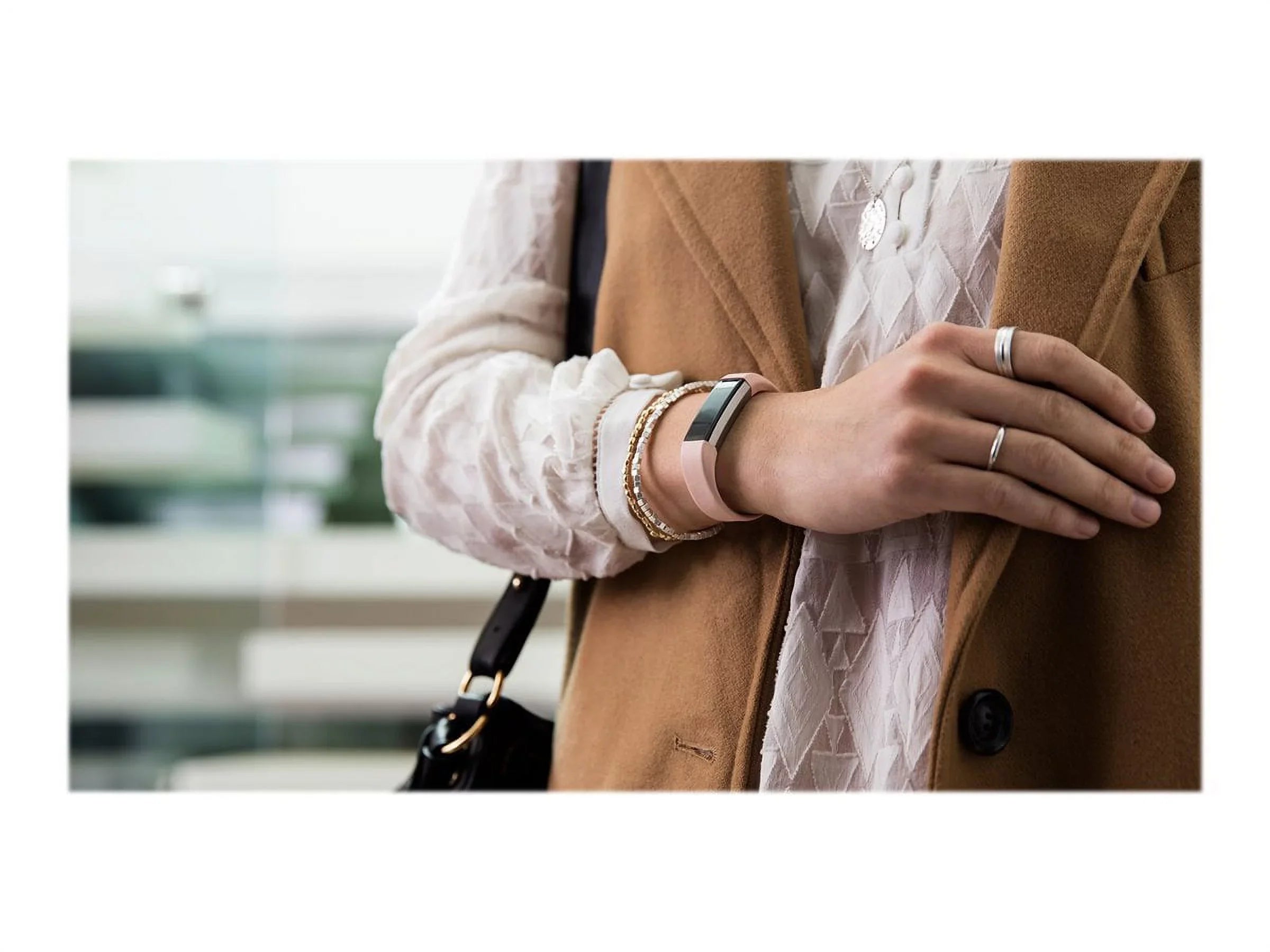 Fitbit Alta Leather Band Small, Blush Pink