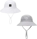 Baby Sun Hat Smile Face Toddler UPF 50+ Sun Protective Bucket hat Nice Beach hat for Baby Girl boy Adjustable Cap