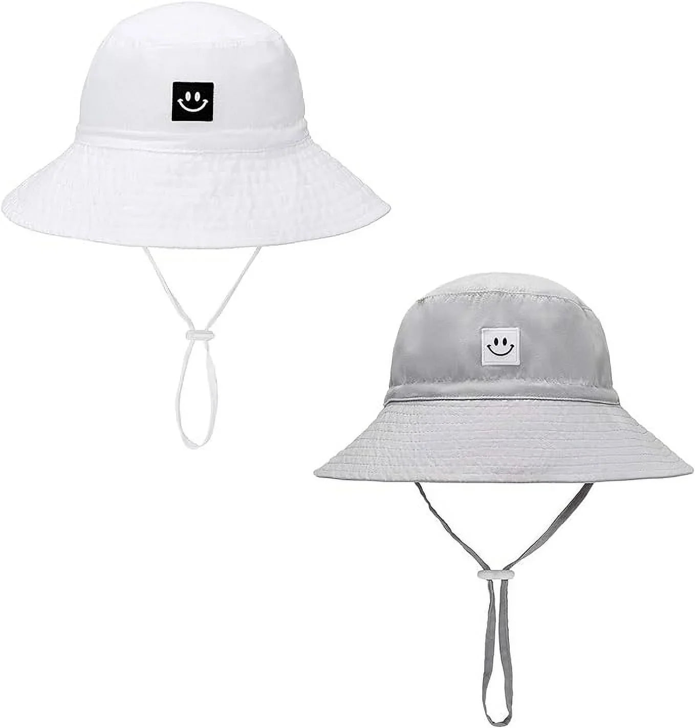 Baby Sun Hat Smile Face Toddler UPF 50+ Sun Protective Bucket hat Nice Beach hat for Baby Girl boy Adjustable Cap