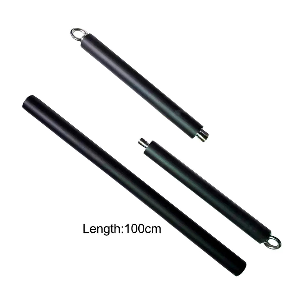 LAT Pull Down Bar Cable Machine Attachment Bar for Workout Back Arm Home Gym 3 Sections 100cm