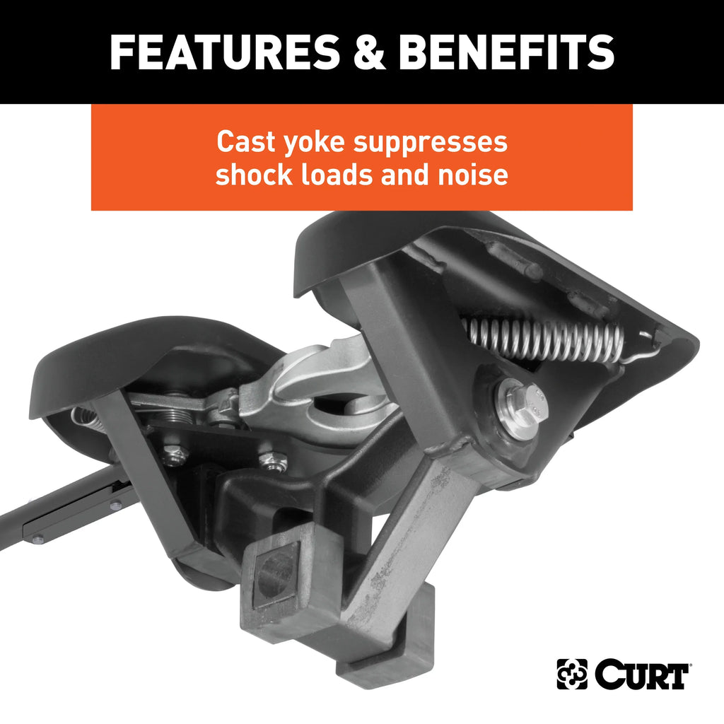 CURT 16066 A25 5th Wheel Hitch, 25,000 lbs, Select Chevrolet Silverado, GMC Sierra 2500, 3500 HD, 8-Foot Bed Puck System