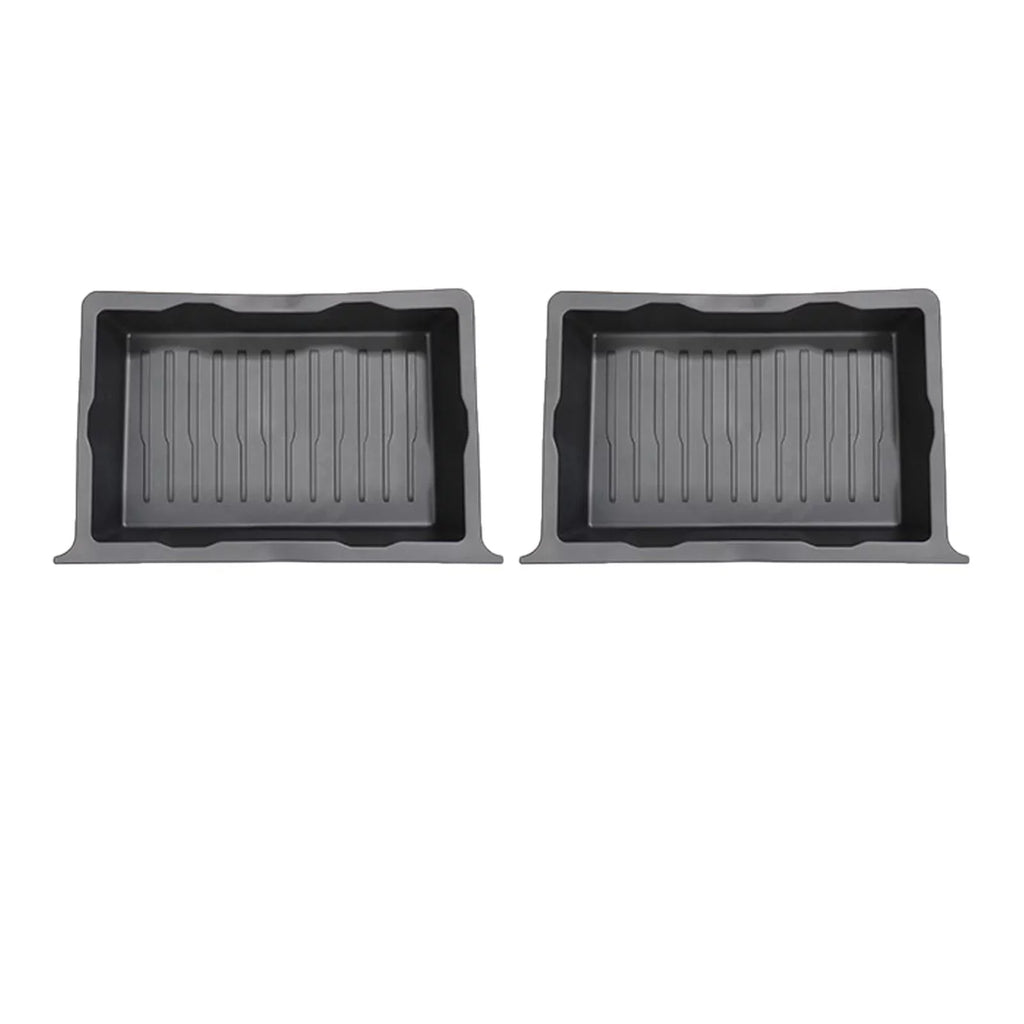Vehicle under Seat Storage Box Holder Case Underseat Hidden Storage Tray for Accessory 2pcs