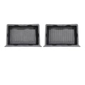 Vehicle under Seat Storage Box Holder Case Underseat Hidden Storage Tray for Accessory 2pcs