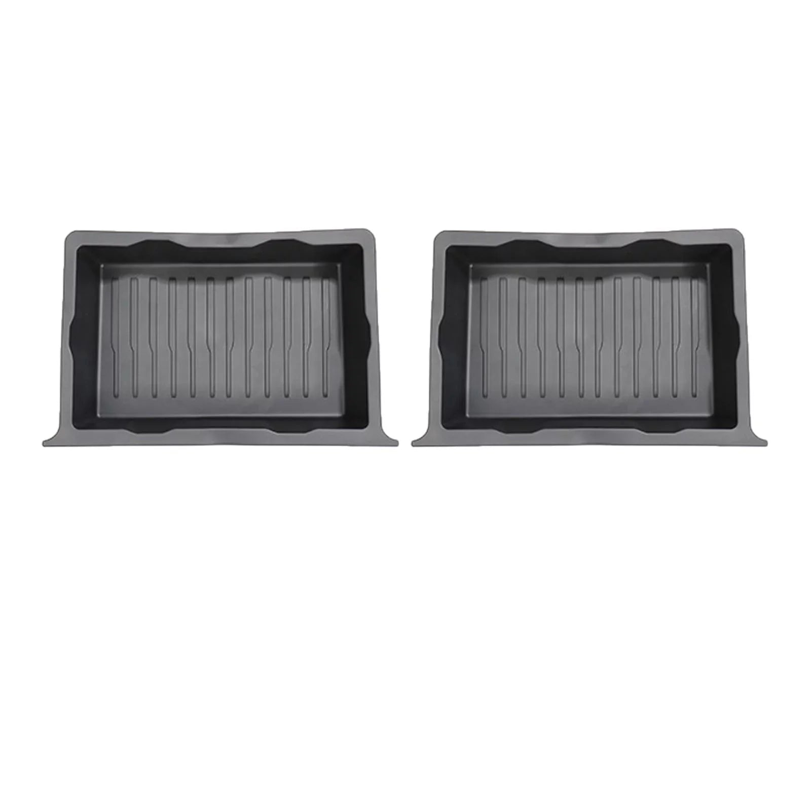 Vehicle under Seat Storage Box Holder Case Underseat Hidden Storage Tray for Accessory 2pcs