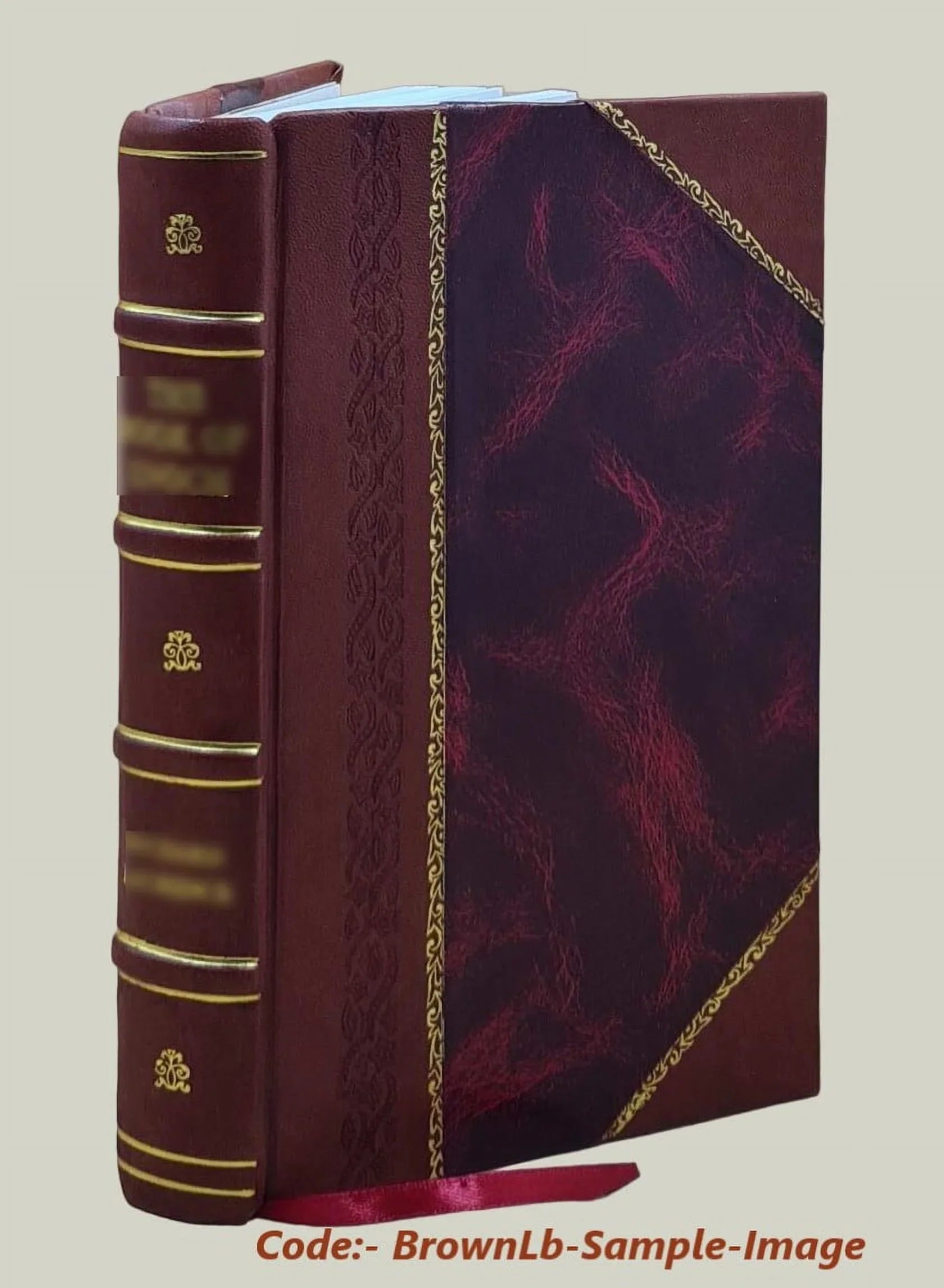 The various contrivances by which orchids are fertilized by insects. By Charles Darwin. 1877 [Leather Bound]