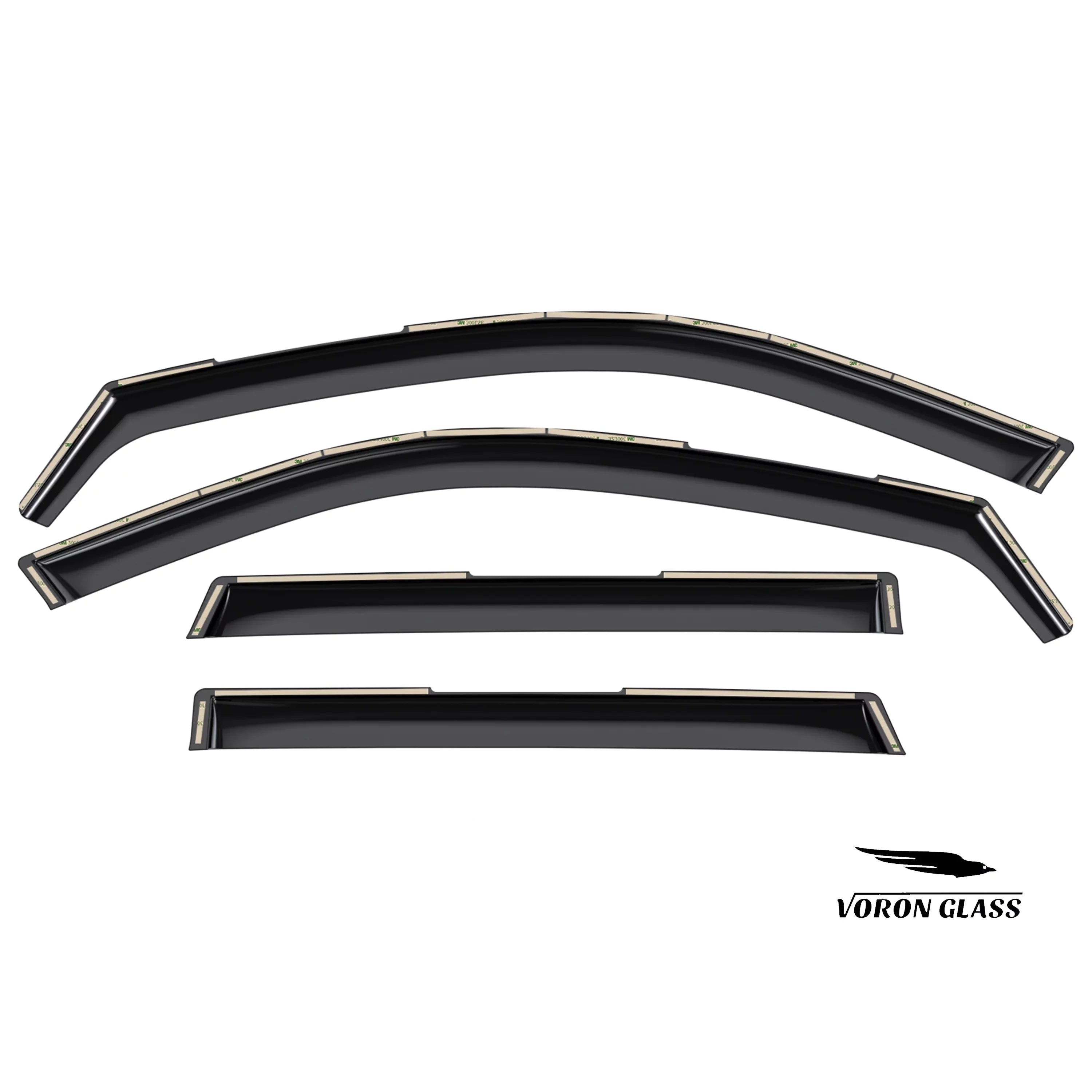 Voron Glass in-Channel Extra Durable Rain Guards for Hyundai Palisade 2021-2024, Window Deflectors, Vent Window Visors, 4 Pieces - 220240