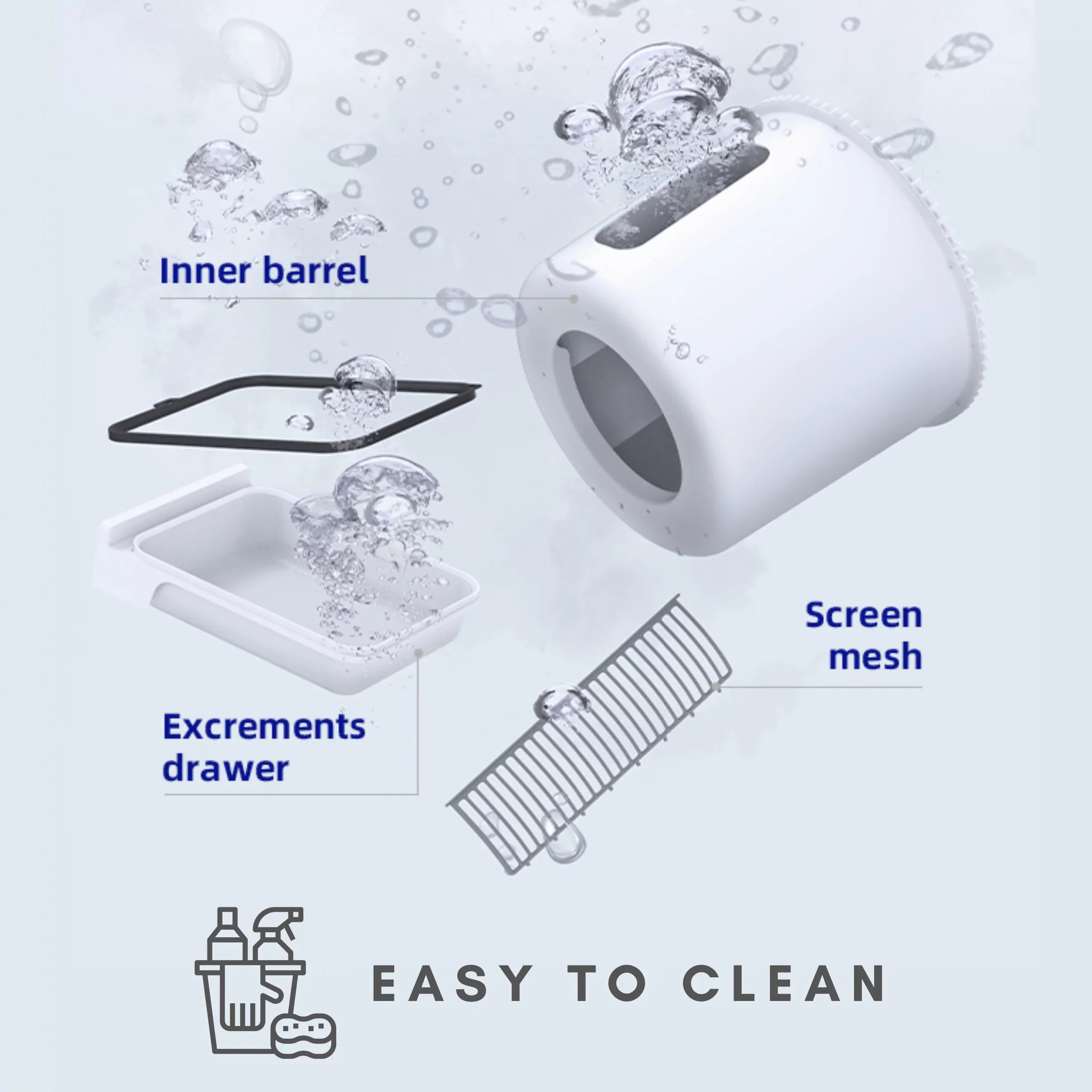 Instachew Purrclean Self-Cleaning Automatic Cat Litter Box with App Control, Support 5GHz & 2.4GHz WiFi