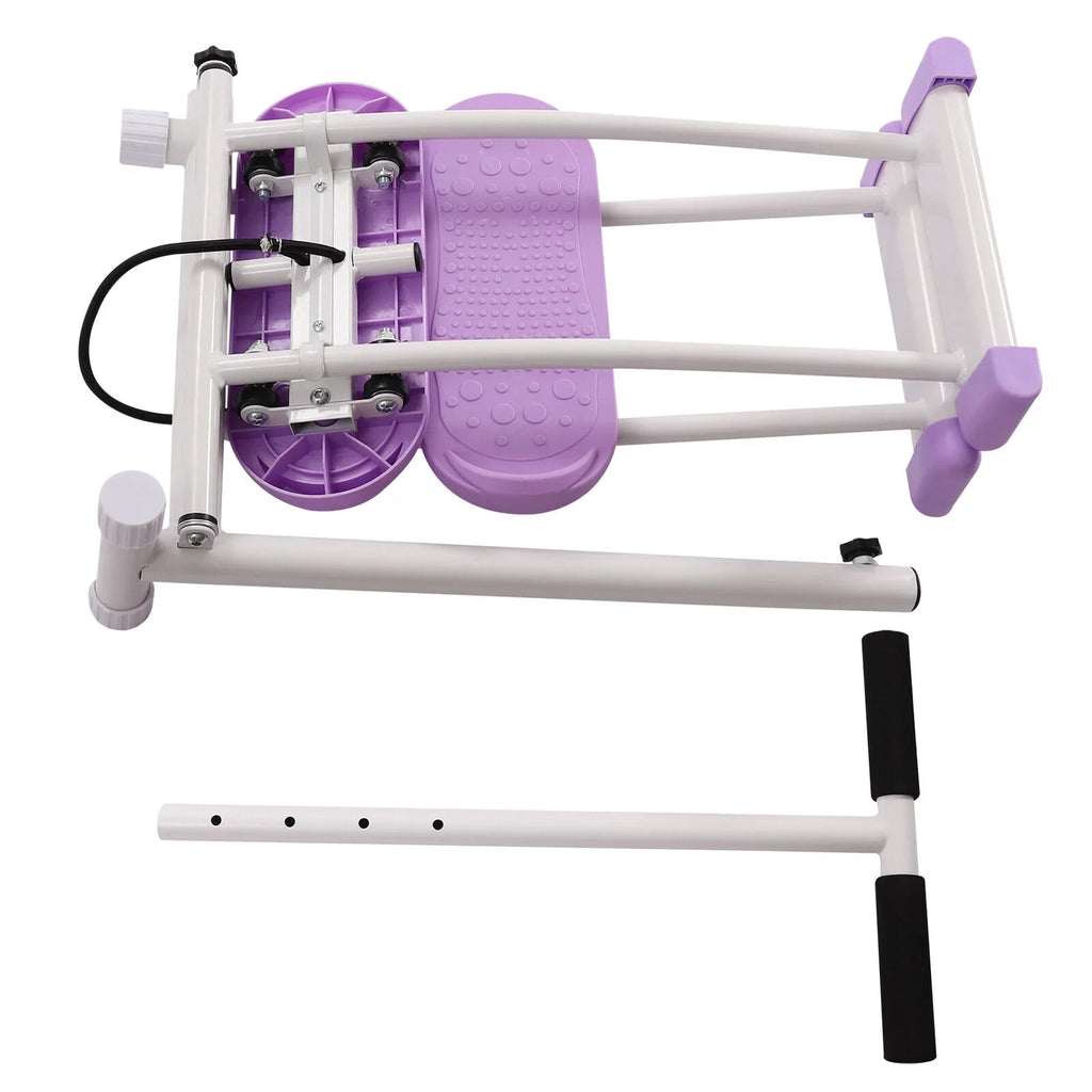 Fichiouy 100kg Pelvic Floor Muscle Fitness Training Equip Hip Trainer with Adjustable Rods Training Device Purple for Home Gym