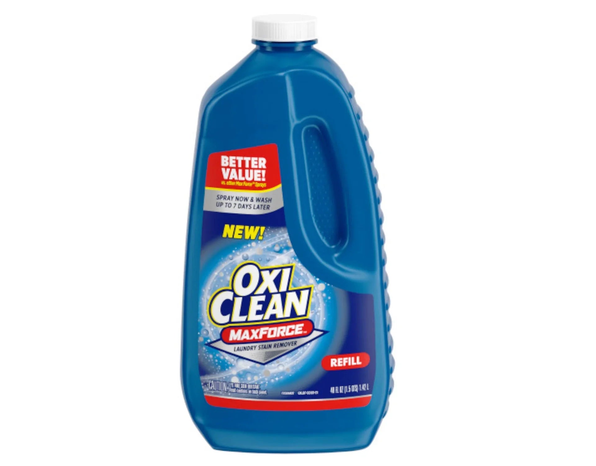 OxiClean Max Force Laundry Stain Remover Spray, 12 fl oz + 48 Fl Oz Refill Bottle Kit 60 Fl Oz Total