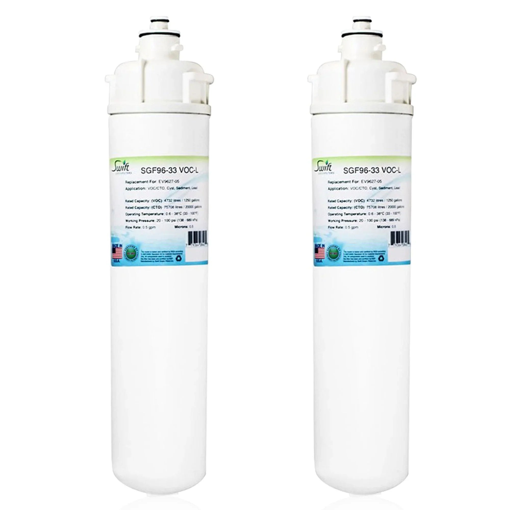 Swift Green Filters SGF-96-33 VOC-L Compatible Commercial Water Filter for EV9627-05, Made in USA (Pack of 2)