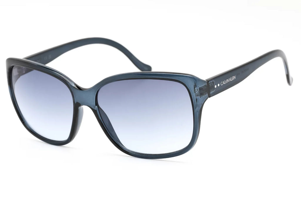 Calvin Klein Blue Gradient Oversized Ladies Sunglasses CK20518S 410 60