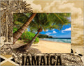 Jamaica Laser Engraved Wood Picture Frame Landscape (3 x 5)
