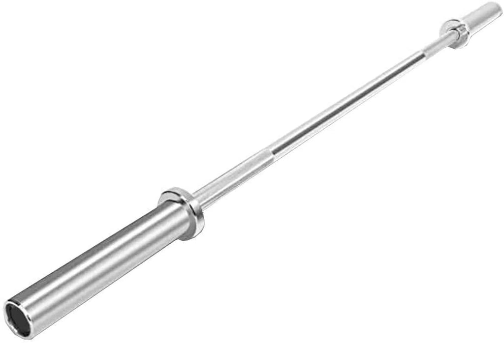 Olympic Weightlifting Barbell Bar 86" - Heavy-Duty Straight Bar for 2-inch Weight PLatitudees - 330 lb. Weight Capacity