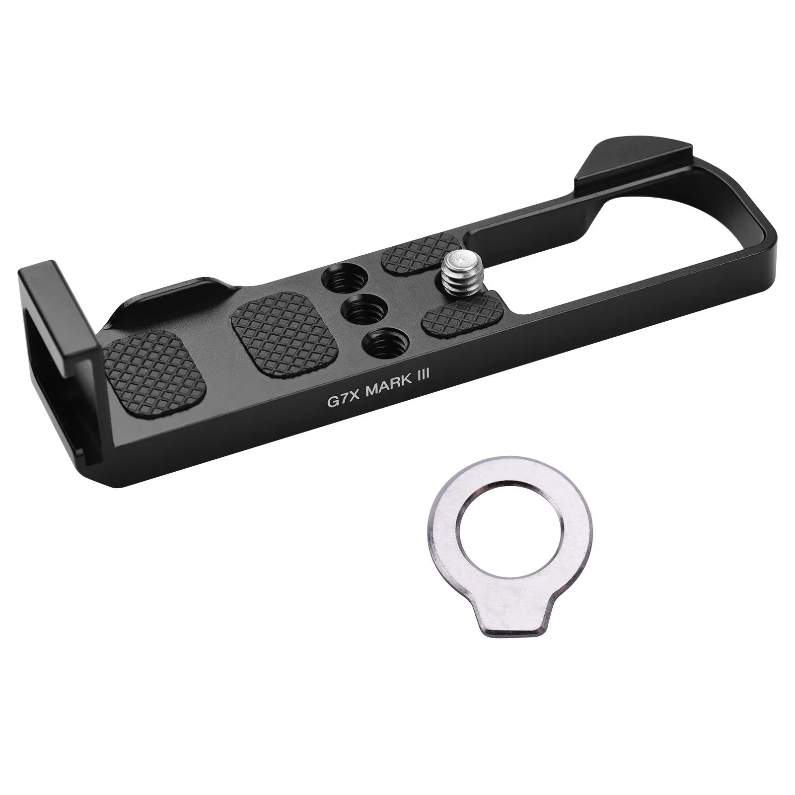 Suzicca Camera Quick Release L Mount PLatitudee with Cold Shoe 1/4 3/8 Threaded Holes Wrenches Replacement for  G7X Mark III Camera Accessories