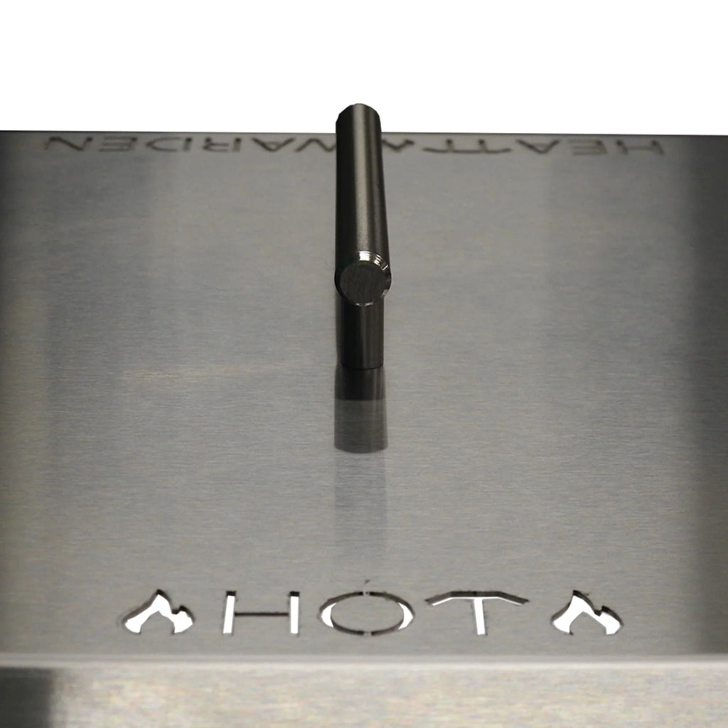 Heat Warden Rectangle Fire Pit Heat Deflector in Stainless Steel