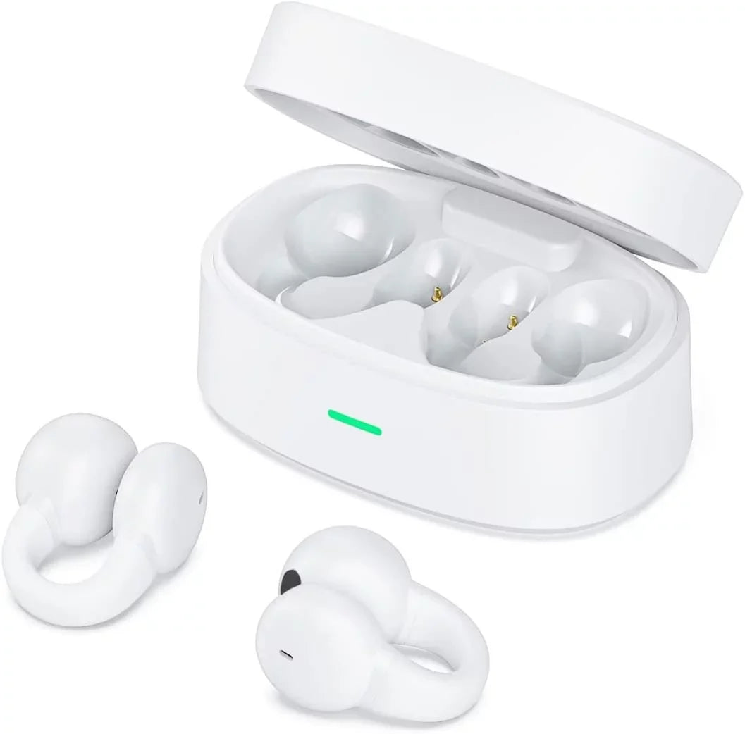 For Google Pixel 8/Pro/Pixel Fold - Wireless Ear-Clip TWS Earphones Bluetooth Earbuds True Stereo Charging Case Hands-free Mic Headset