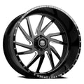 LUXXX HD FORGED LHD PRO 1 HORNET 26X14 6X139.7 -76ET 122.1CB GLOSS BLACK MILLED WHEEL