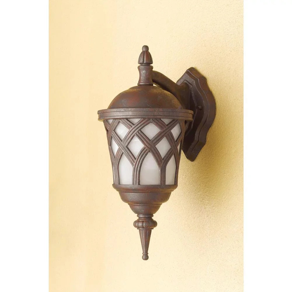 OL-160WD-RU-Cal Lighting-1 Light Outdoor Wall Lantern-16.75 Inches Tall and 7.5 Inches Wide
