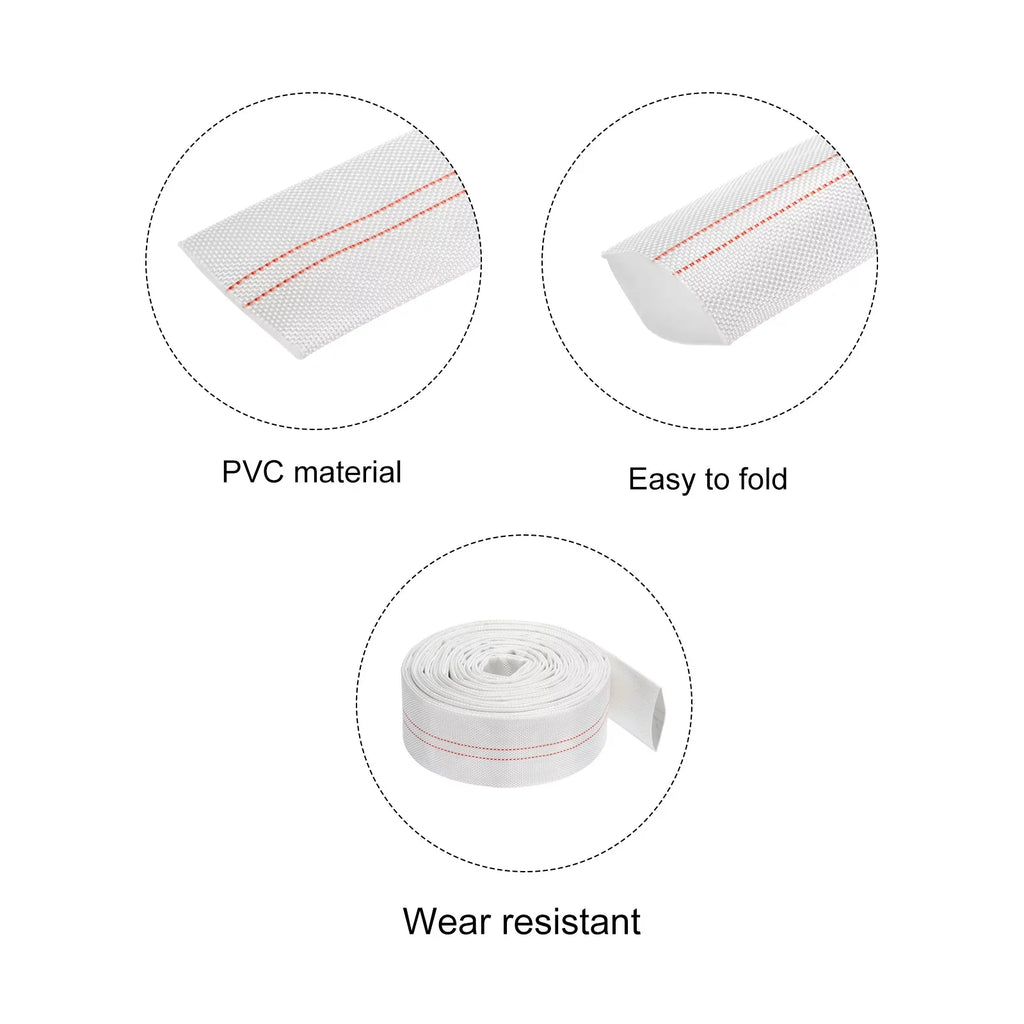 Lightweight Backwash Hose Lay FLatitude Reinforced Discharge PVC Hose 40mm ID 33ft for Swimming Pool