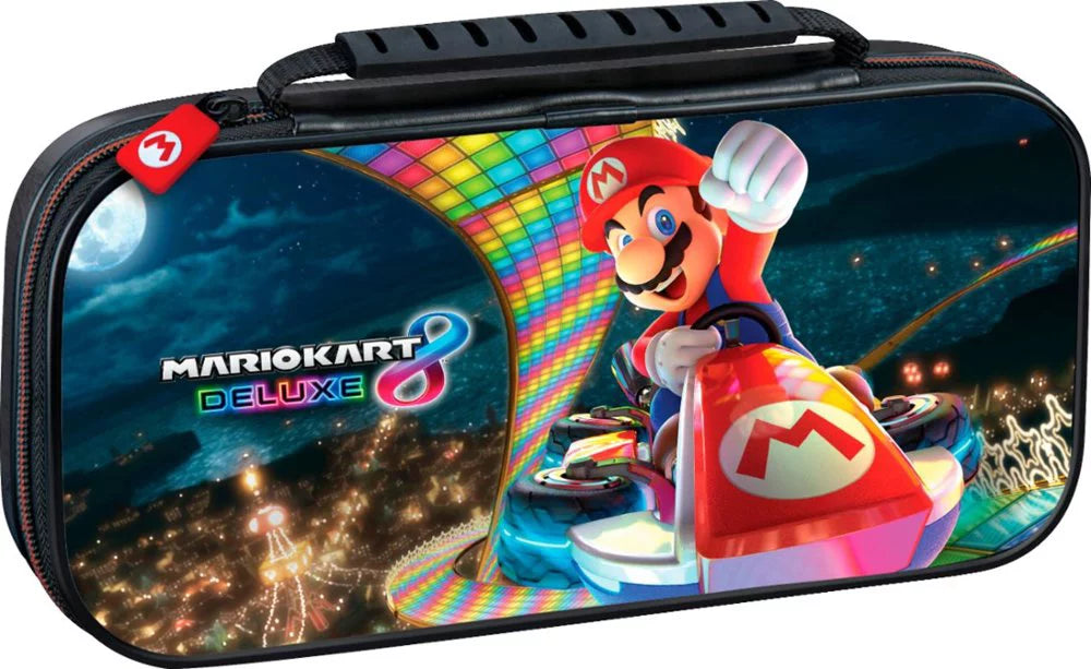 Nintendo Switch Super Mario Kart 8 Deluxe Bundle: Red and Blue Joy-Con Improved Battery Life 32GB Console,Super Mario Kart 8 Deluxe and Travel Case