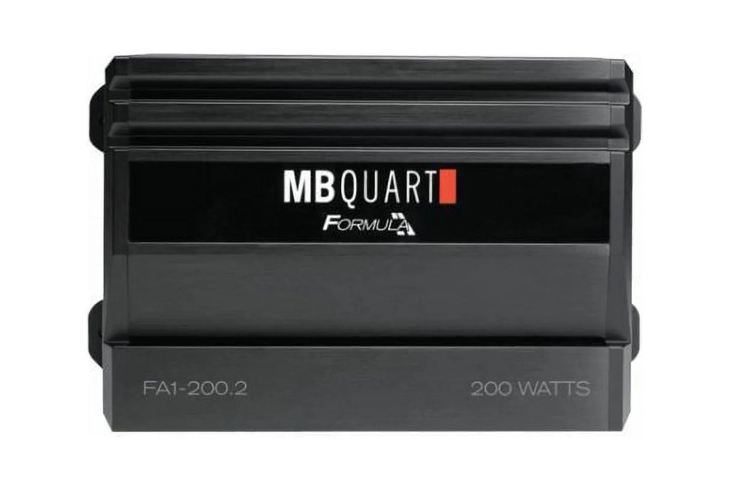 MB Quart FA1-200.2 FORMULA 200 Watt Amplifier 2 Channel Car Audio Amplifier Bundle
