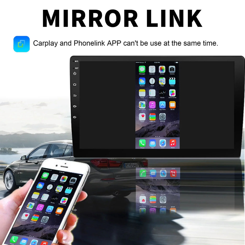 Binize Double Din Car Stereo Compatible with  CarPlay&Android Auto 9 Inch Android 10 Touchdisplay Car Radio with Backup camera, Bluetooth,SW control, GPS Navigation