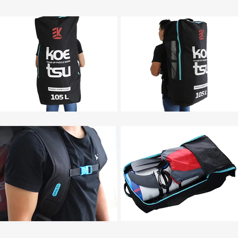 KOETSU 80L/ 105L Travel for InfLatitudeable Paddleboard Board Carrying Bag Shoulder