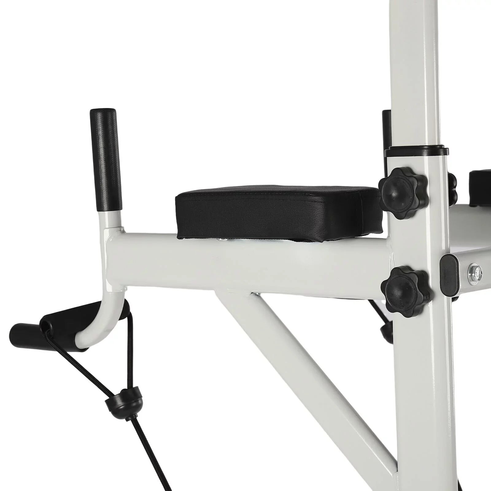 Home Gym Power Tower Dip Station Chin Up Bar Power Tower Pull Push Home Gym Black Adjustable Height