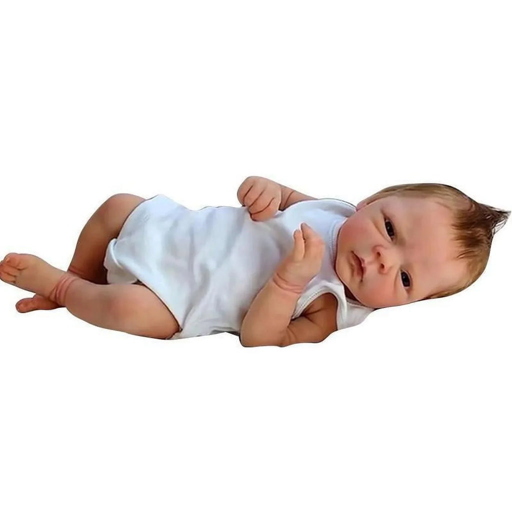 Full Body Silicone Waterproof Reborn Doll Silicone Handmade Doll with Visible Veins Lifelike Baby Doll Christmas Gifts for Kids Girls Boys A1