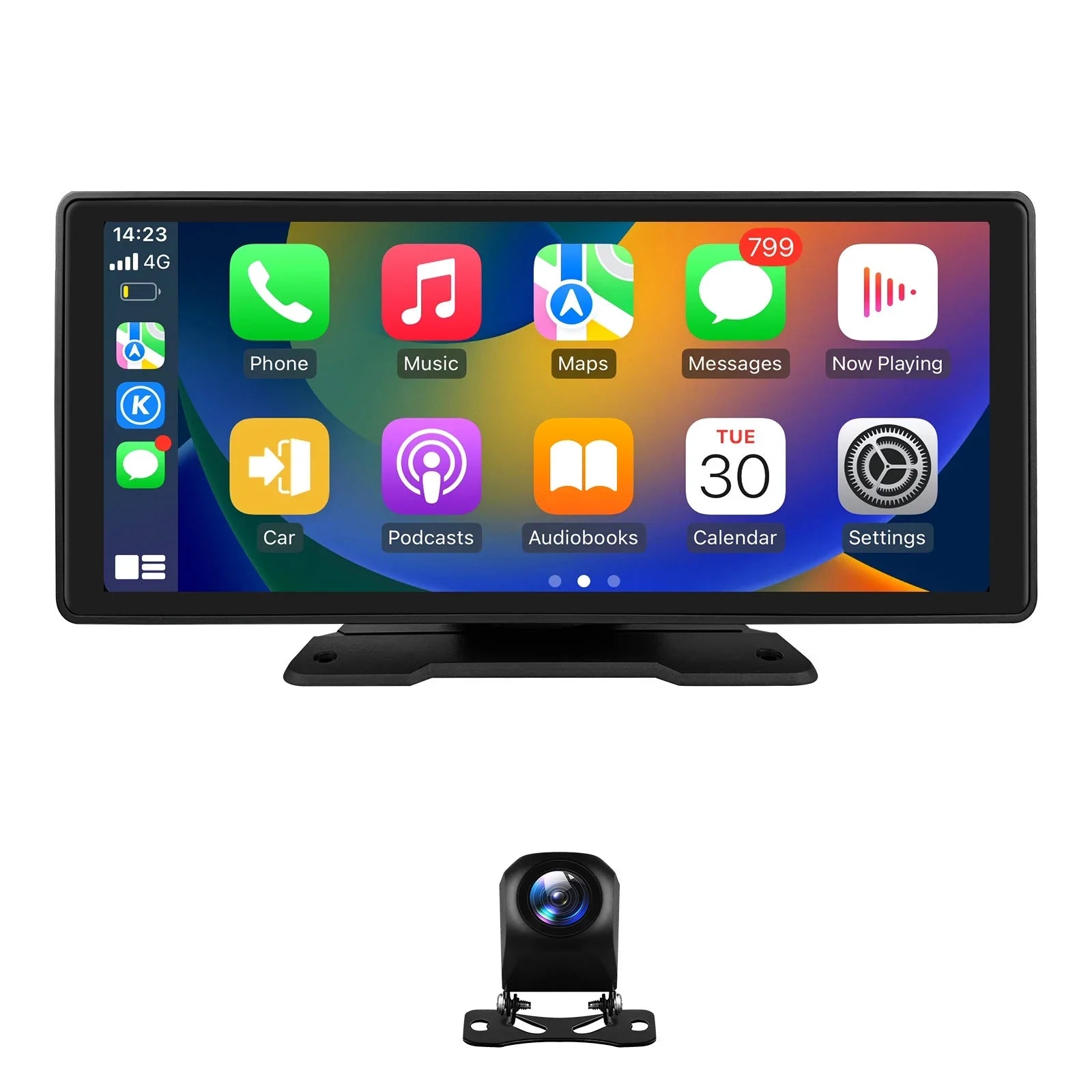 Android Auto Wireless  Carplay 360° Adjustable 10.26 Inch Touchdisplay Car Radio Stereo Head Unit Bluetooth GPS Navigation Player With Backup Camera