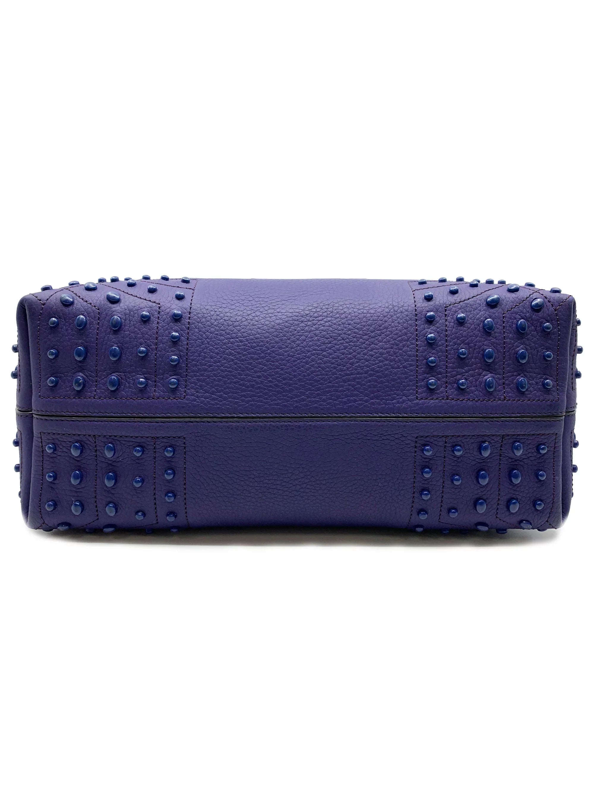 Tod's Satchel Wave New Tote Soft Gommini Violet XBWAMRFT301MACL-411