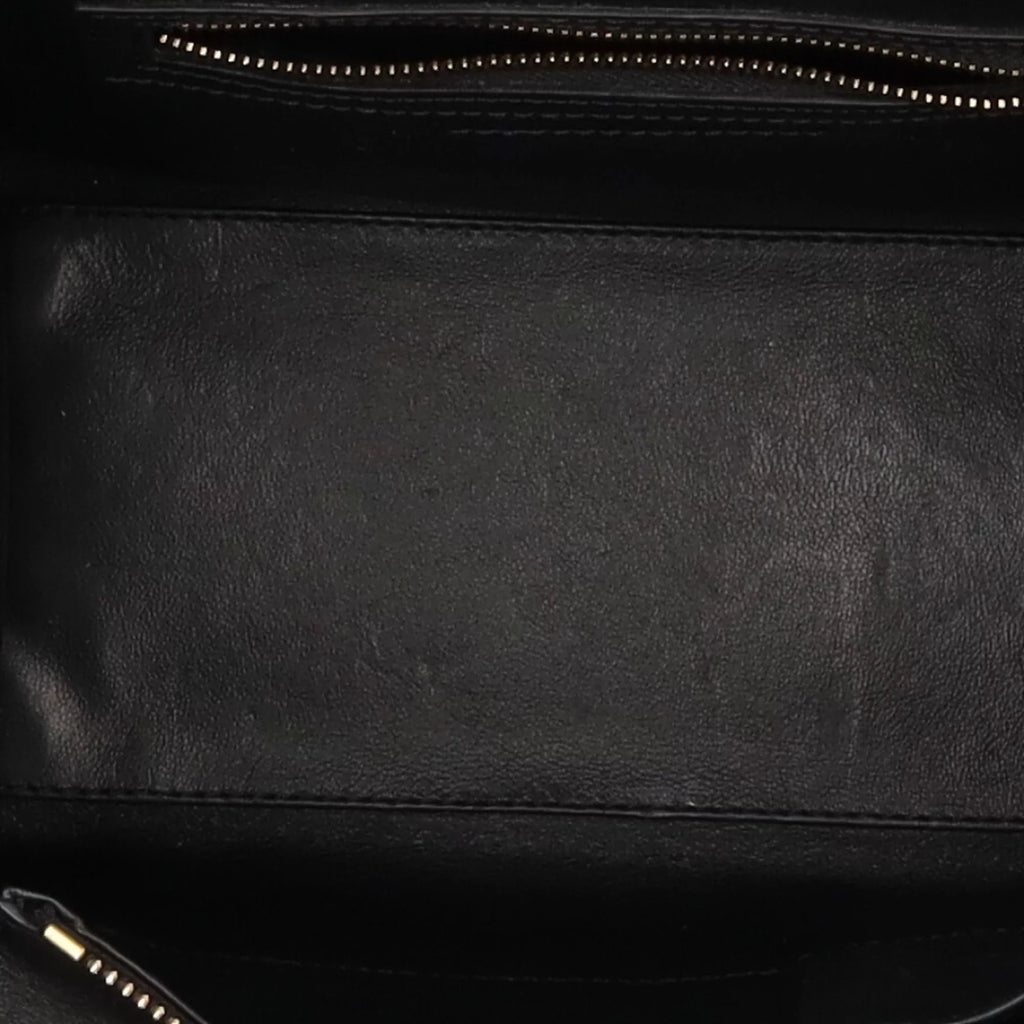 Pre-Owned Celine Micro Shopper Luggage Handbag Leather Beige Ladies (Good)