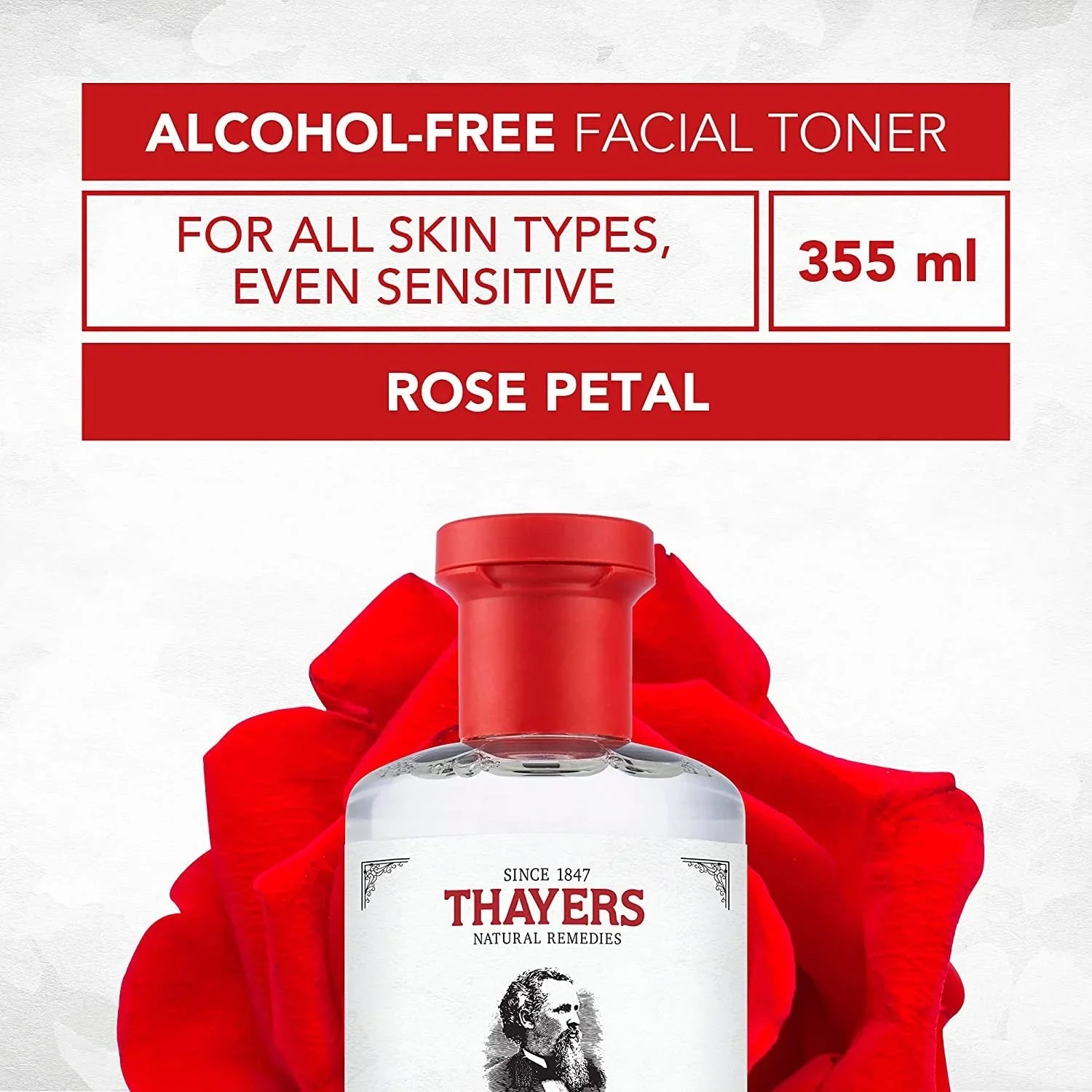 3 Pack - Thayers Witch Hazel Aloe Vera Toner, Rose Petal, 12 fl oz