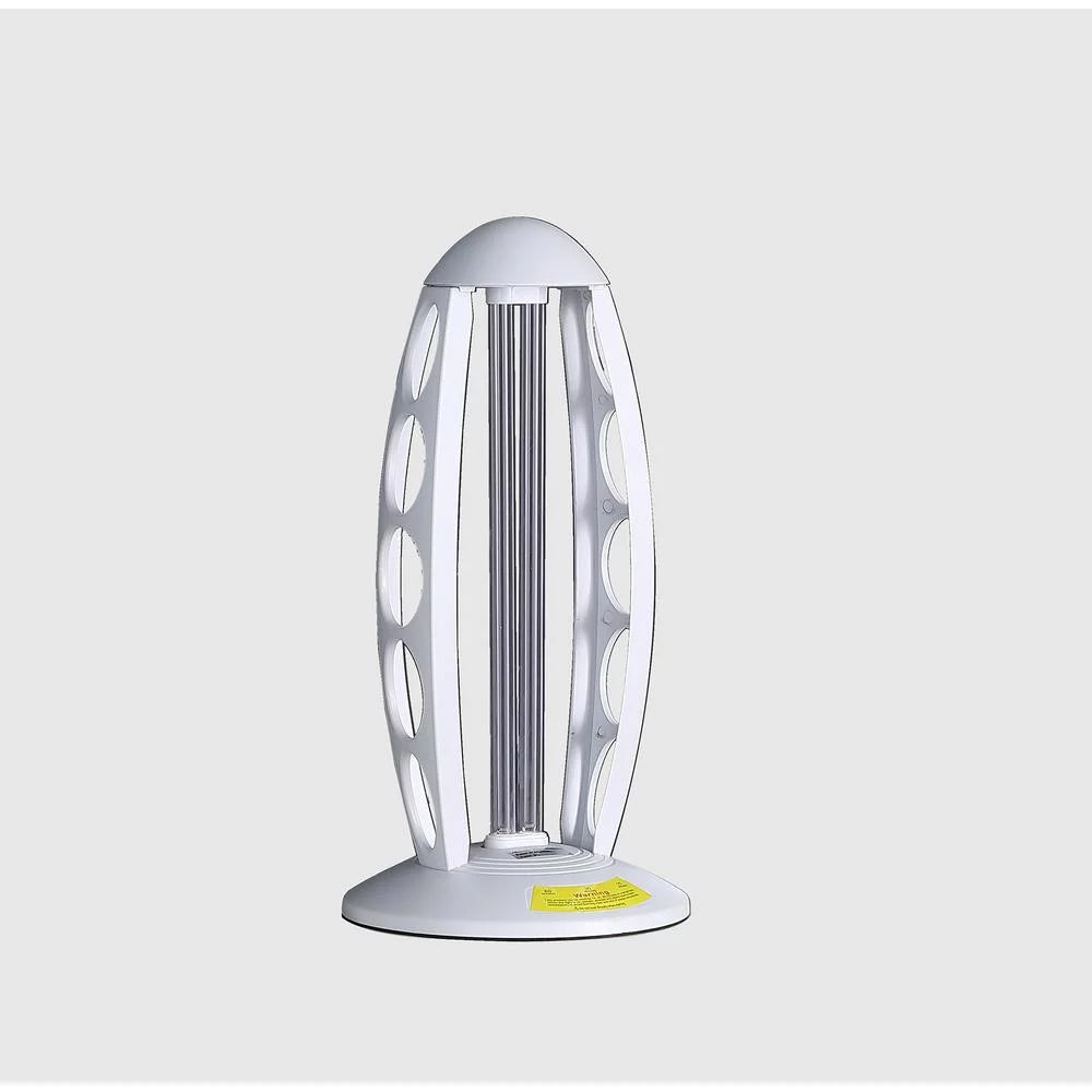 Ore International 16.5" in UV STERILIZED WHITE TABLE LAMP W/ REMOTE CONTROL