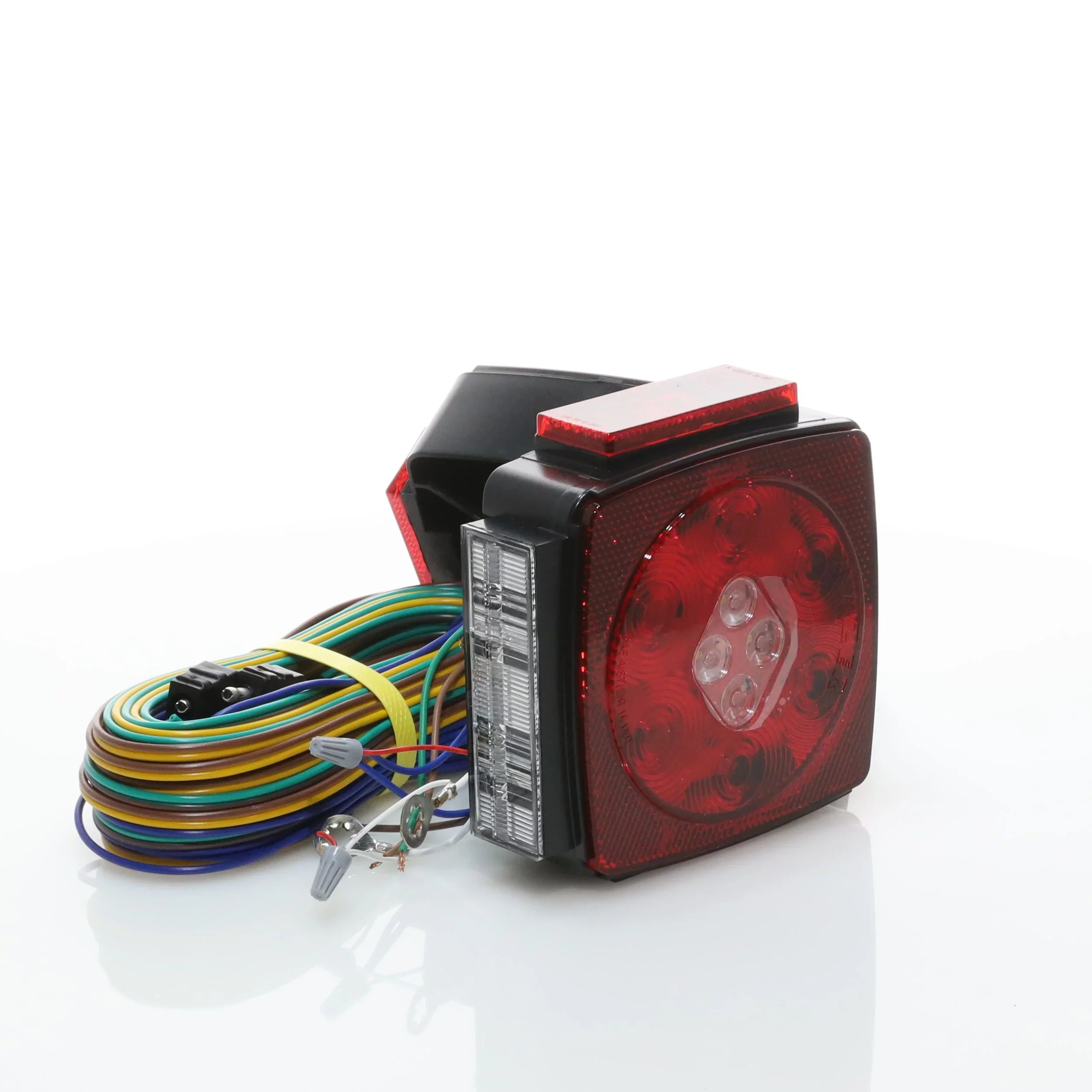 Hopkins Towing LED Submersible Trailer Light Kit with Reverse Light, Red, C7425