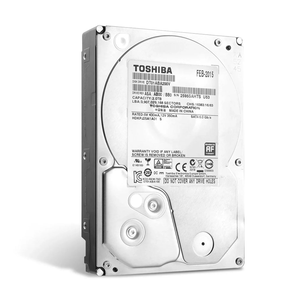 Professional Security DVR/NVR 2TB Hard Drive, 3.5-inch Internal Bare Drive for Surveillance Camera System, CCTV DVR Hard Drive