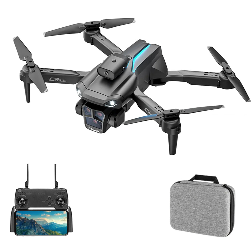 Dcenta Remote Control  with Camera 4K 3 Front Camera 2 Bottom Camera Obstacle Avoidance 5GWiFi FPV Storage Bag Package Trajectory Flight Gesture Photography Follow Flight