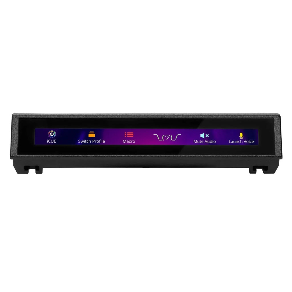 Corsair iCUE NEXUS Companion Touch Screen – 5” Diagonal Screen – 6 Programmable Virtual Macro Buttons – Live System Readouts – iCUE-compatible Device Control – Connect to Keyboard or Standalone Base