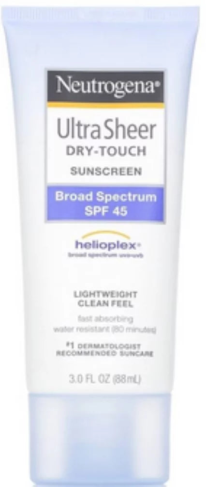 Neutrogena Ultra Sheer Dry-Touch Sundisplay SPF 45 3 oz (Pack of 3)