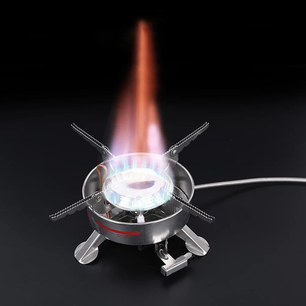 Andoer BRS-10 Outdoor Portable Camping Picnic Split-Type Stainless Steel Butane Gas Cooker Big Power Large Blaze
