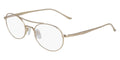 Donna Karan DO1001 Full Rim Oval Gold Eyeglasses