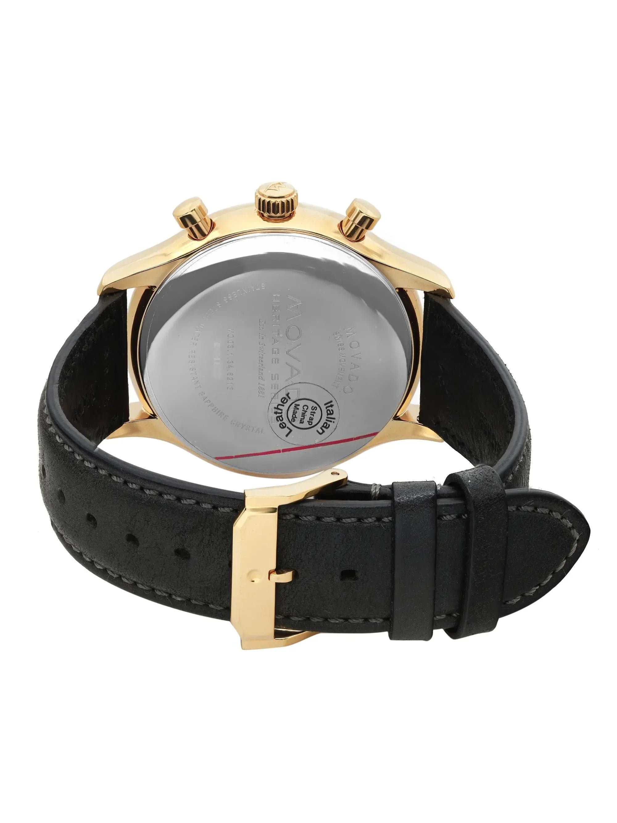 Pre-Owned Movado Heritage 43mm Navy Blue Dial Quartz Men Watch 3650006 (Good)