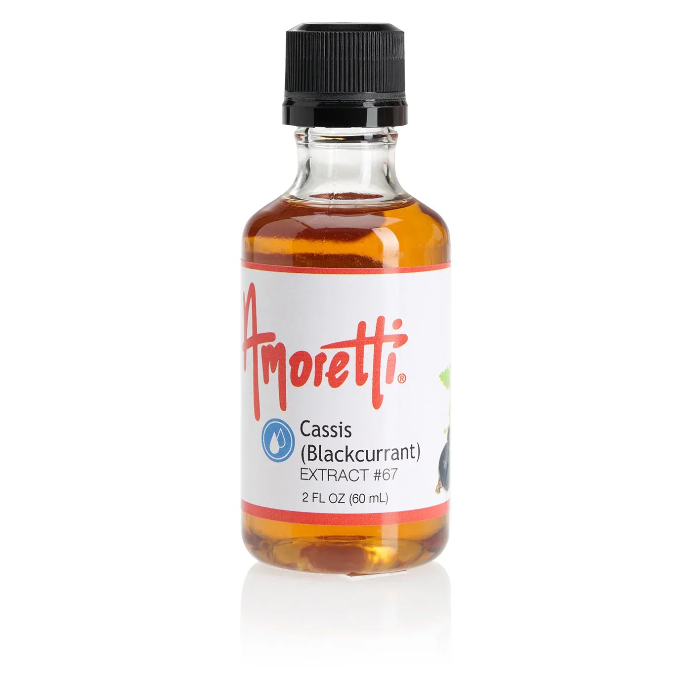 Amoretti - Cassis (Blackcurrant) Extract Water Soluble 4 oz - Highly Concentrated & Perfect For Pastry, Savory, Brewing, and more, Preservative Free, Vegan, Kosher Pareve, Keto Friendly